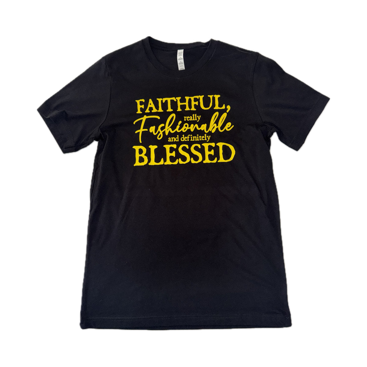 Faithful Fashionable Tee - Black