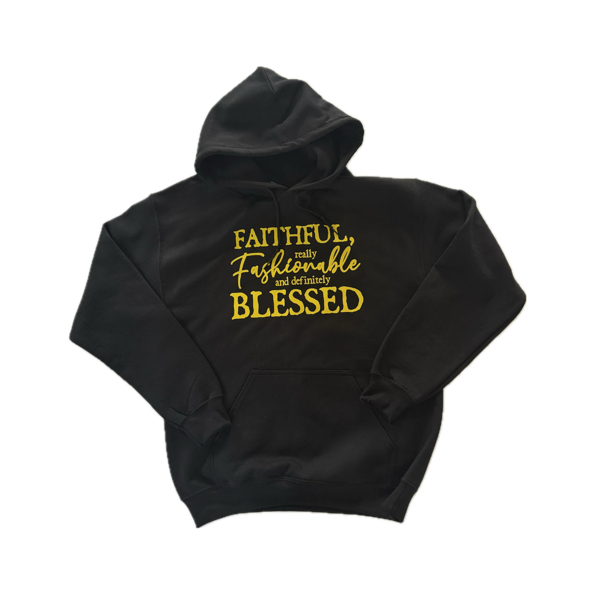 Faithful Fashionable Hoodie - Black