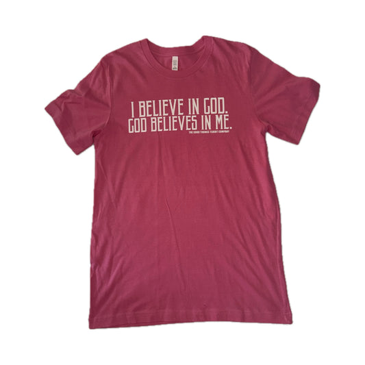 Belief Tee - Pink