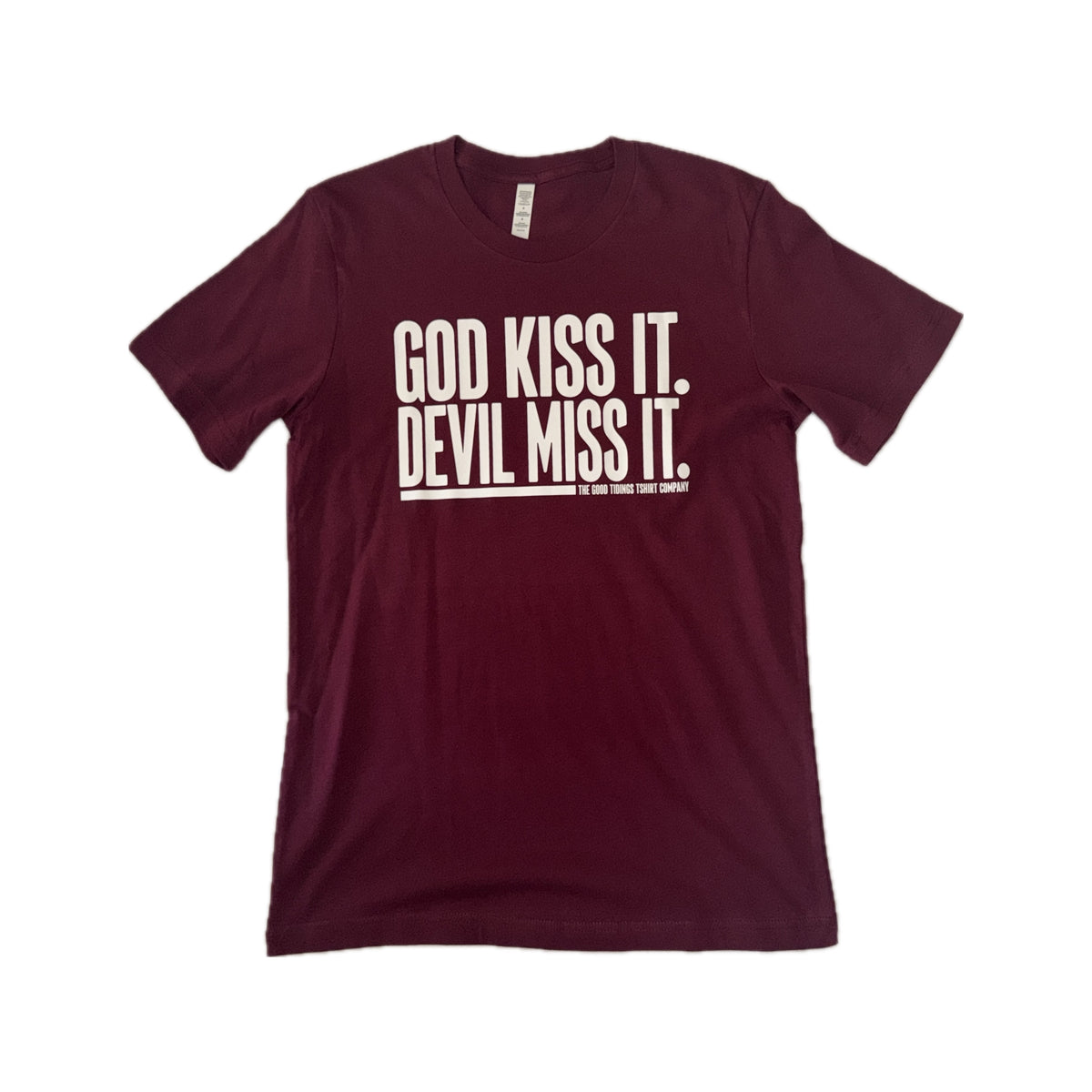 God's Kiss Tee - Maroon