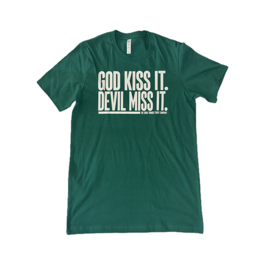 God's Kiss Tee - Kelly Green