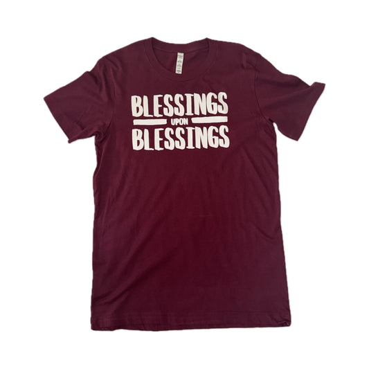 Blessings Tee - Maroon