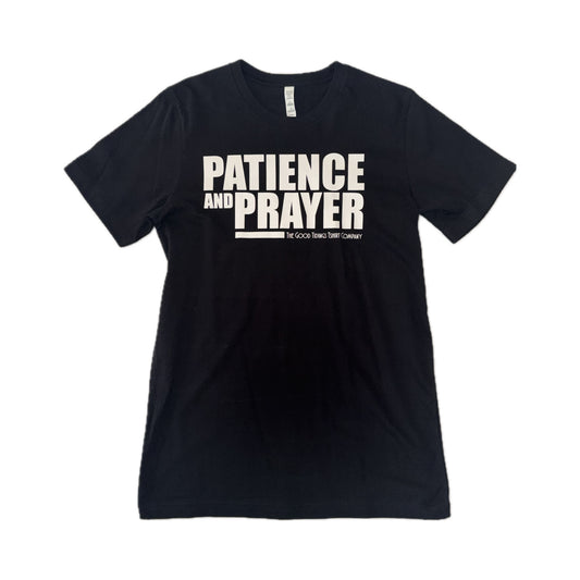 Patience and Prayer Tee - Black