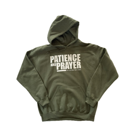 Patience and Prayer Hoodie - Army Green